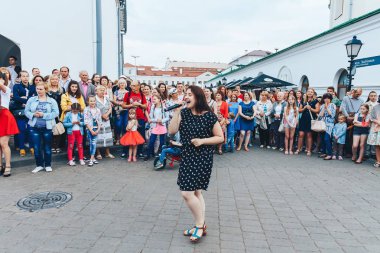 21 Temmuz 2018, Minsk, Beyaz Rusya sokak Şenlikleri şehir