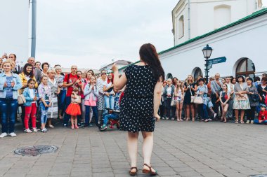 21 Temmuz 2018, Minsk, Beyaz Rusya sokak Şenlikleri şehir