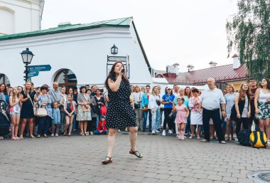 21 Temmuz 2018, Minsk, Beyaz Rusya sokak Şenlikleri şehir