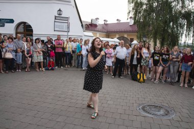 21 Temmuz 2018, Minsk, Beyaz Rusya sokak Şenlikleri şehir