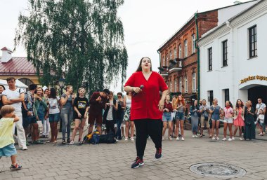 21 Temmuz 2018, Minsk, Beyaz Rusya sokak Şenlikleri şehir