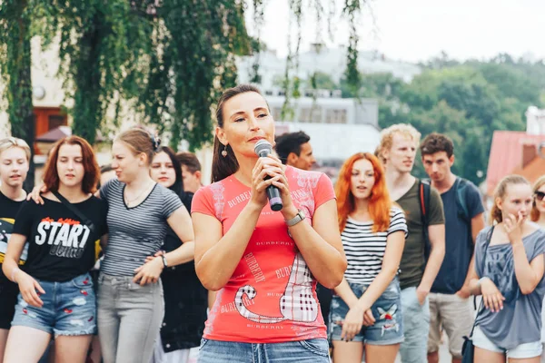21 de julho de 2018, Minsk, Belarus Festas de rua na cidade — Fotografia de Stock