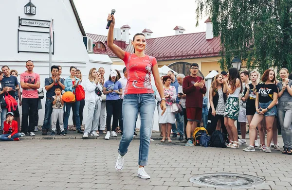 21 Temmuz 2018, Minsk, Beyaz Rusya sokak Şenlikleri şehir