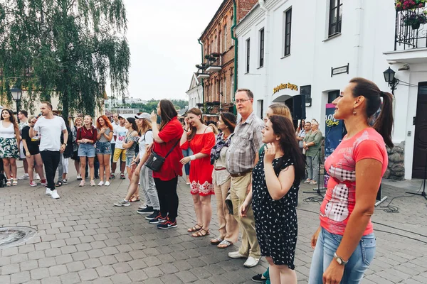 21 Temmuz 2018, Minsk, Beyaz Rusya sokak Şenlikleri şehir