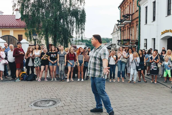 21 de julio de 2018, Minsk, Bielorrusia Fiestas callejeras en la ciudad — Foto de Stock