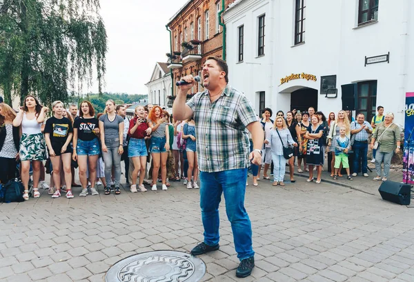 21 Temmuz 2018, Minsk, Beyaz Rusya sokak Şenlikleri şehir