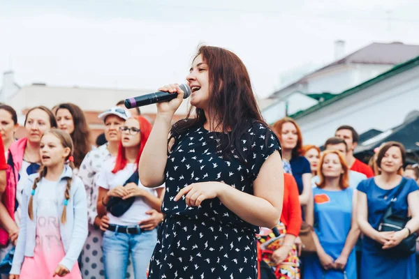 21 Temmuz 2018, Minsk, Beyaz Rusya sokak Şenlikleri şehir