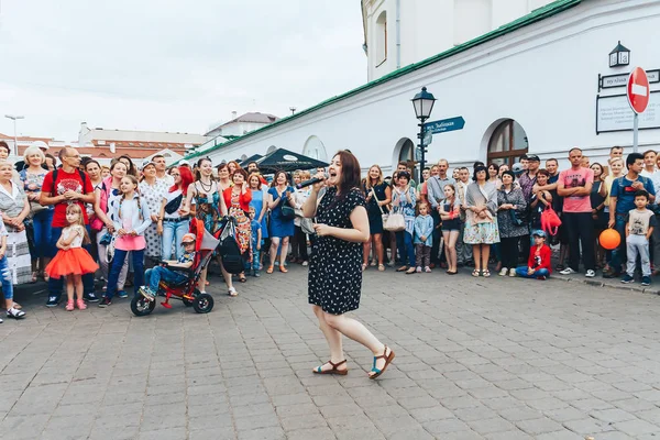 21 Temmuz 2018, Minsk, Beyaz Rusya sokak Şenlikleri şehir