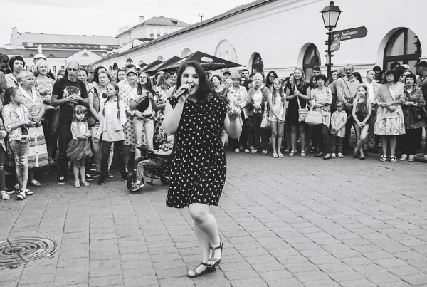 21 juli 2018, Minsk, Vitryssland Street festligheterna i staden — Stockfoto