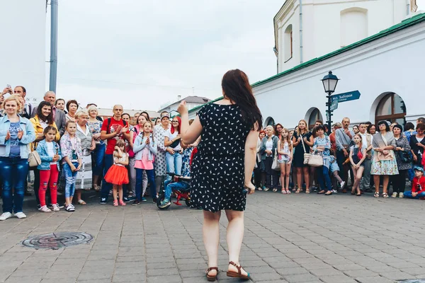 21 de julho de 2018, Minsk, Belarus Festas de rua na cidade — Fotografia de Stock