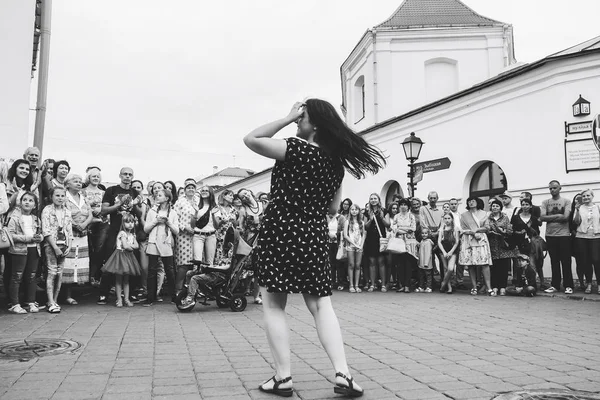 July 21, 2018, Minsk, Belarus Street festivities in the city — стоковое фото