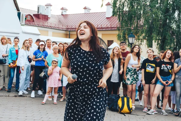 21 Temmuz 2018, Minsk, Beyaz Rusya sokak Şenlikleri şehir