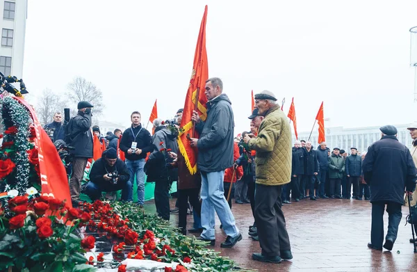 Novembro 7, 2018 Aniversário da Bielorrússia de Minsk da Grande Revolução Socialista de Outubro — Fotografia de Stock
