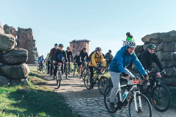 2018 október 6, 2018 Novogrudok Belarus Castle Road Cross Country Run — Stock Fotó