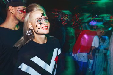 Ekim 28-29, 2017 Minsk Beyaz Rusya sanat alanı üst parti tatil Helloween adanmış.