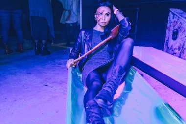 Ekim 28-29, 2017 Minsk Beyaz Rusya sanat alanı üst parti tatil Helloween adanmış.