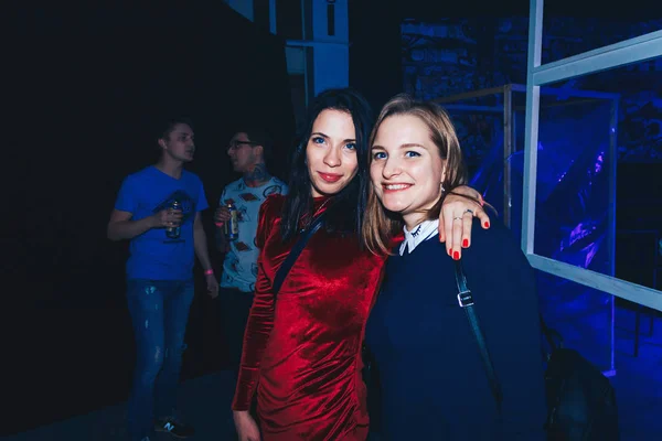 Octubre 28-29, 2017 Minsk Bielorrusia Espacio de arte Top Party dedicado a las vacaciones HELLOWEEN —  Fotos de Stock