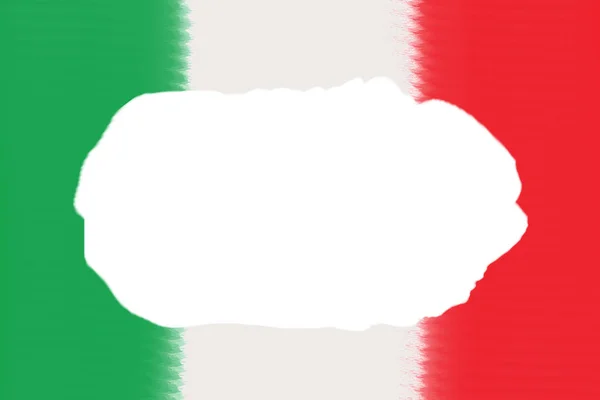 Bandiera tricolore italiana su immagine astratta per il copyspace . — Foto Stock