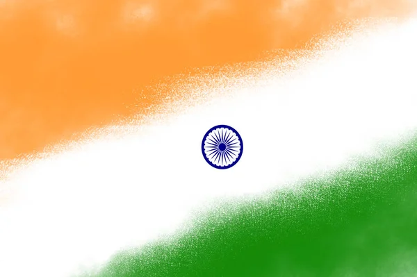 Bandera tricolor india en imagen abstracta para Copyspace Día de la República — Foto de Stock