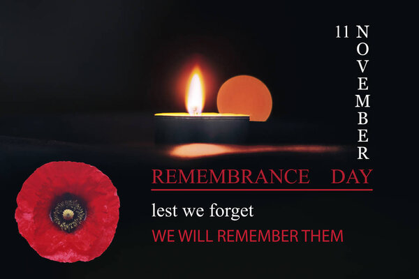 Preparation for the designer for the holiday Remembrance Day