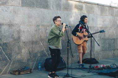 25 Mayıs 2019 Minsk Belarus Caddesi Şenlikleri