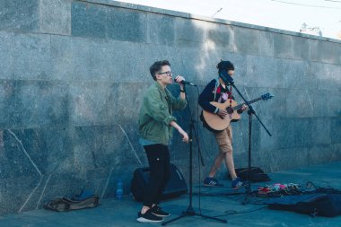 25 Mayıs 2019 Minsk Belarus Caddesi Şenlikleri
