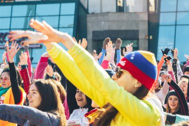 8 Mart 2019, Minsk Belarus Yarışı Kadınlar Günü onuruna 8 Mart