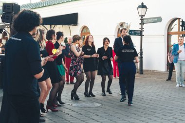 25 Mayıs 2019 Minsk Belarus Caddesi Şenlikleri