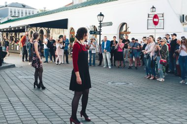 25 Mayıs 2019 Minsk Belarus Caddesi Şenlikleri