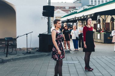 25 Mayıs 2019 Minsk Belarus Caddesi Şenlikleri