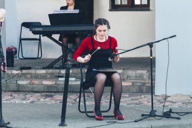 25 Mayıs 2019 Minsk Belarus Caddesi Şenlikleri