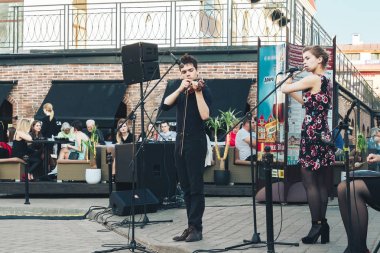 25 Mayıs 2019 Minsk Belarus Caddesi Şenlikleri