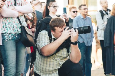 25 Mayıs 2019 Minsk Belarus Caddesi Şenlikleri