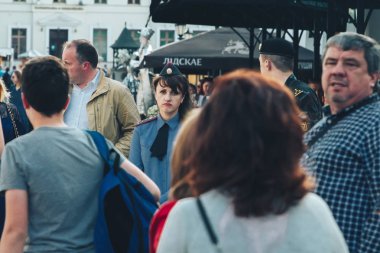 25 Mayıs 2019 Minsk Belarus Caddesi Şenlikleri