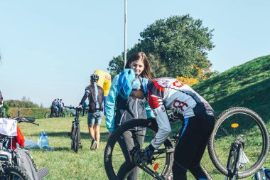 6 Ekim 2018 Novogrudok Belarus Castle Road Cross Country Run