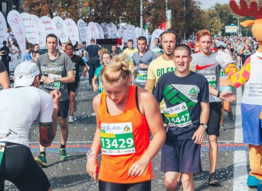 9 Eylül 2018 Minsk Belarus Yarı Maraton Minsk 2018