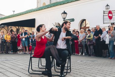 25 Mayıs 2019 Minsk Belarus Caddesi Şenlikleri