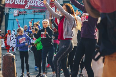 8 Mart 2019, Minsk Belarus Yarışı Kadınlar Günü onuruna 8 Mart