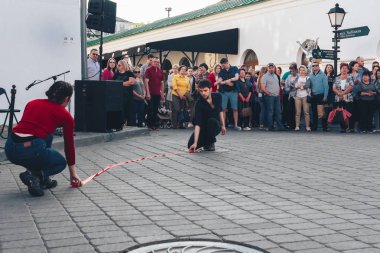 25 Mayıs 2019 Minsk Belarus Caddesi Şenlikleri