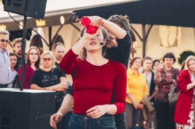 25 Mayıs 2019 Minsk Belarus Caddesi Şenlikleri