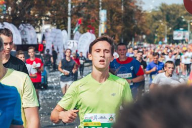 9 Eylül 2018 Minsk Belarus Yarı Maraton Minsk 2018