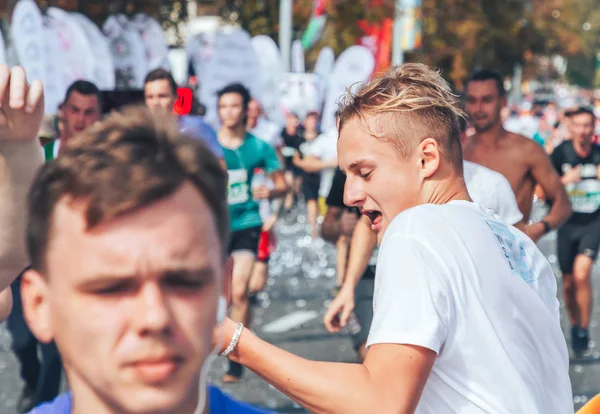 Σεπτέμβριος 9, 2018 Μινσκ Λευκορωσία Half Marathon Minsk 2018 Running in the city — Φωτογραφία Αρχείου