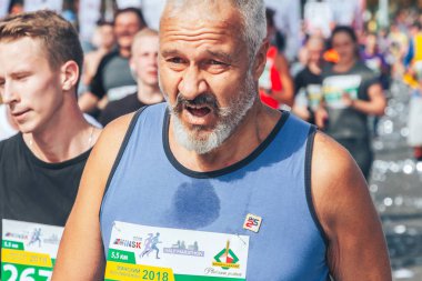 9 Eylül 2018 Minsk Belarus Yarı Maraton Minsk 2018