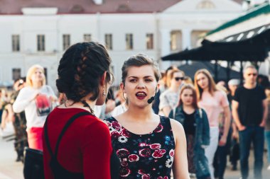 25 Mayıs 2019 Minsk Belarus Caddesi Şenlikleri