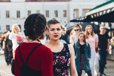 25 Mayıs 2019 Minsk Belarus Caddesi Şenlikleri