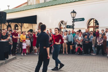 25 Mayıs 2019 Minsk Belarus Caddesi Şenlikleri