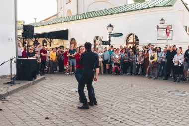 25 Mayıs 2019 Minsk Belarus Caddesi Şenlikleri