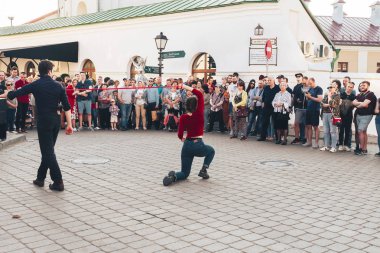 25 Mayıs 2019 Minsk Belarus Caddesi Şenlikleri