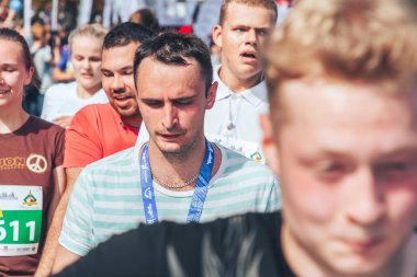 9 Eylül 2018 Minsk Belarus Yarı Maraton Minsk 2018