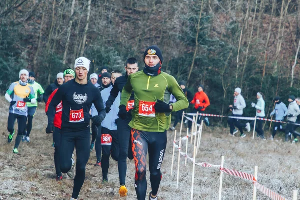 17 de noviembre de 2018 Logoisk Belarús Marathon Beetle - trail 8 LOGOYSK — Foto de Stock